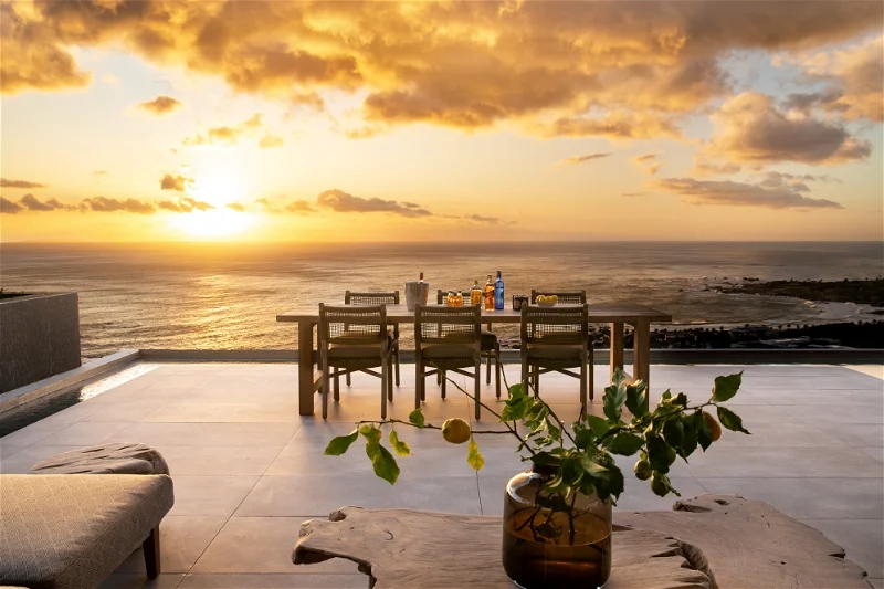 12 Apostel Villa Luxus Ferienhaus Kapstadt Mieten Esstisch