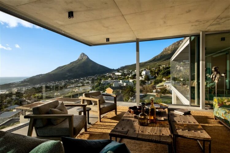 12 Apostel Villa Luxus Ferienhaus Kapstadt Mieten Terrasse