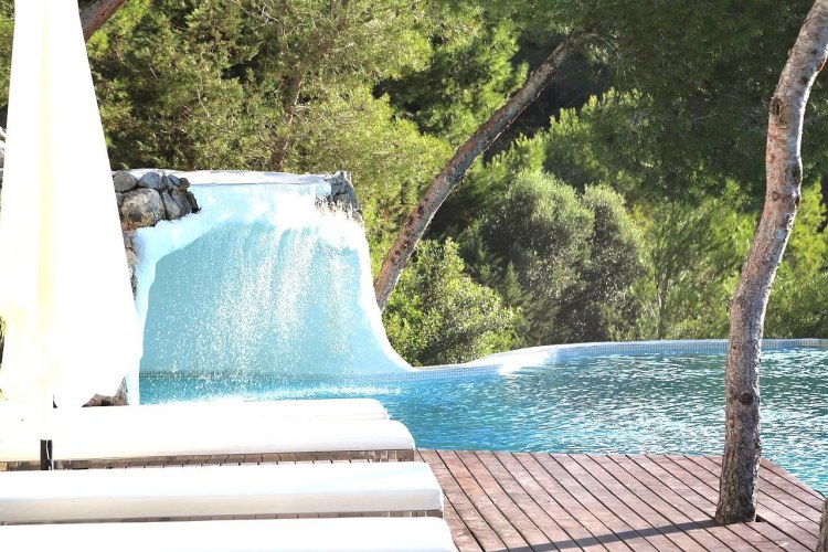 7 Villa San Jose Ibiza Pool Wasserfall