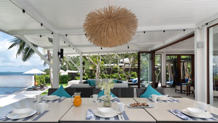 Alfrescovilla Chi Samui Luxus Ferienhuas Koh Samui Am Strand Mieten Daybed