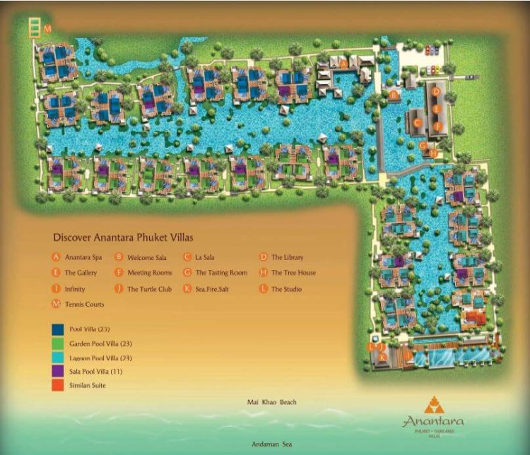 Anantara Mai Khao Resort Karte