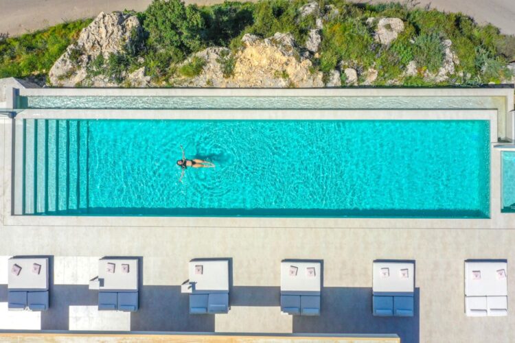 Aptera Villa Luxus Ferienhaus Kreta Mieten Drohne