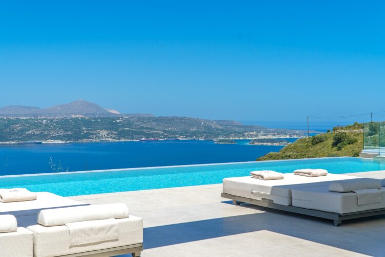 Aptera Villa Luxus Ferienhaus Kreta Mieten Infinitypool