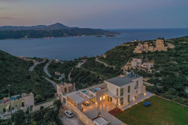 Aptera Villa Luxus Ferienhaus Kreta Mieten Lage