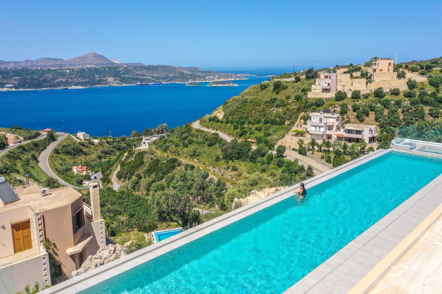 Aptera Villa Luxus Ferienhaus Kreta Mieten Meerblick