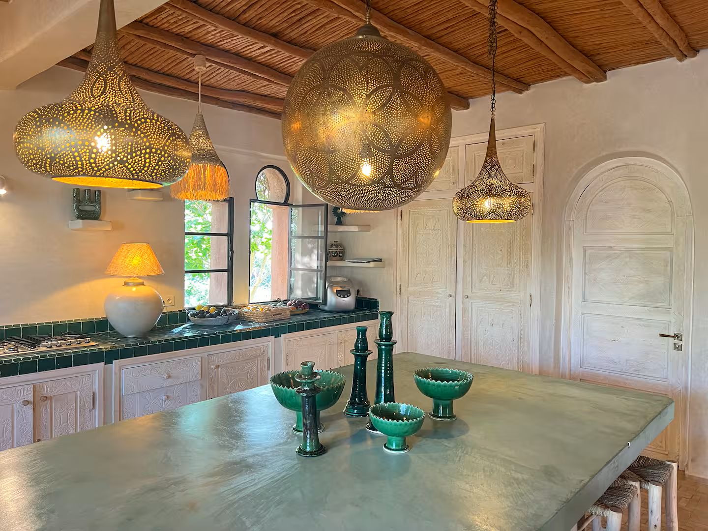 Argent D Argent Luxus Ferienhaus Marokko Mieten Küche