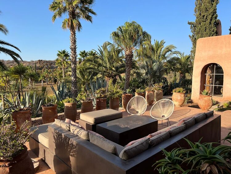 Argent D Argent Luxus Ferienhaus Marokko Mieten Terrasse