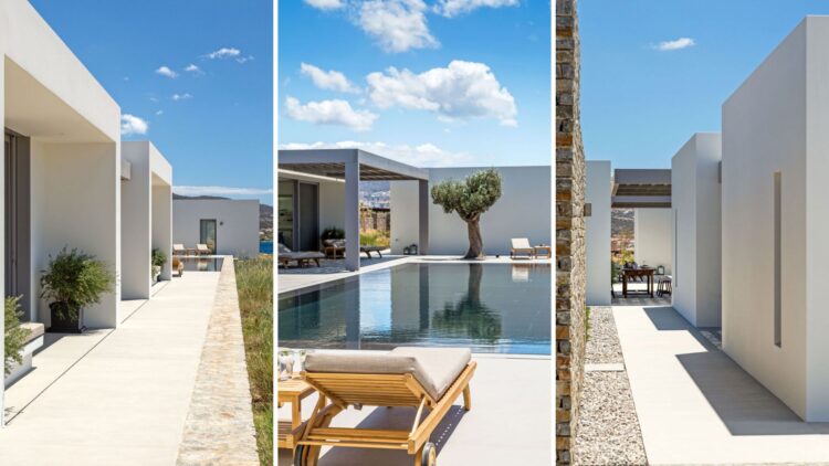 Asterias Two Luxus Ferienvilla Paros Am Strand Mieten Architektur
