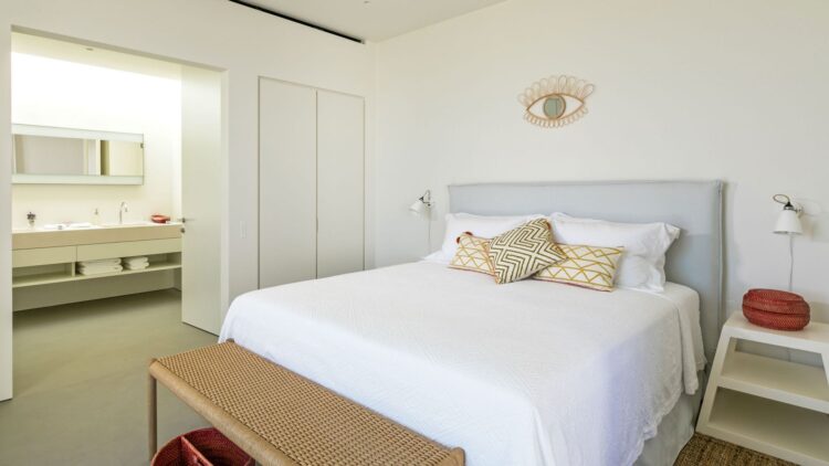 Asterias Two Luxus Ferienvilla Paros Am Strand Mieten Doppelzimmer
