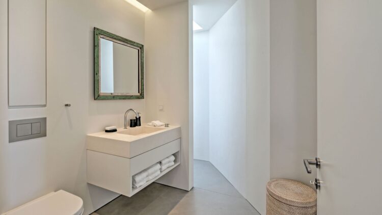 Asterias Villas Luxus Ferienhaus Paros Am Meer Mieten Badezimmer