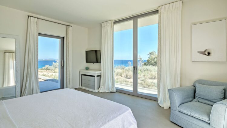 Asterias Villas Luxus Ferienhaus Paros Am Meer Mieten Schlafen