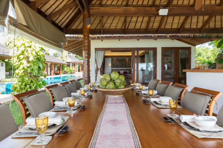 Baan Mika Luxus Ferienvilla Koh Samui Thailand Am Strand Mieten Essen