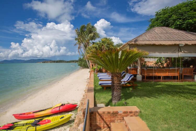 Baan Mika Luxus Ferienvilla Koh Samui Thailand Am Strand Mieten Kajaks
