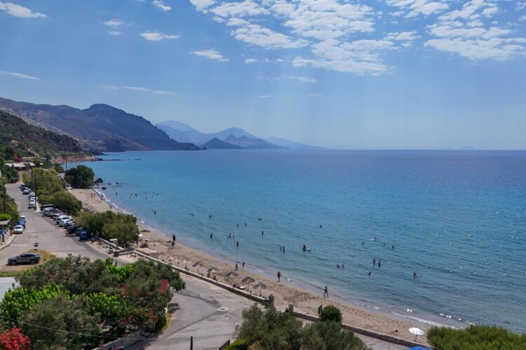 Baech Villa Paralia Luxus Ferienhaus Kreta Am Strand Mieten Beach