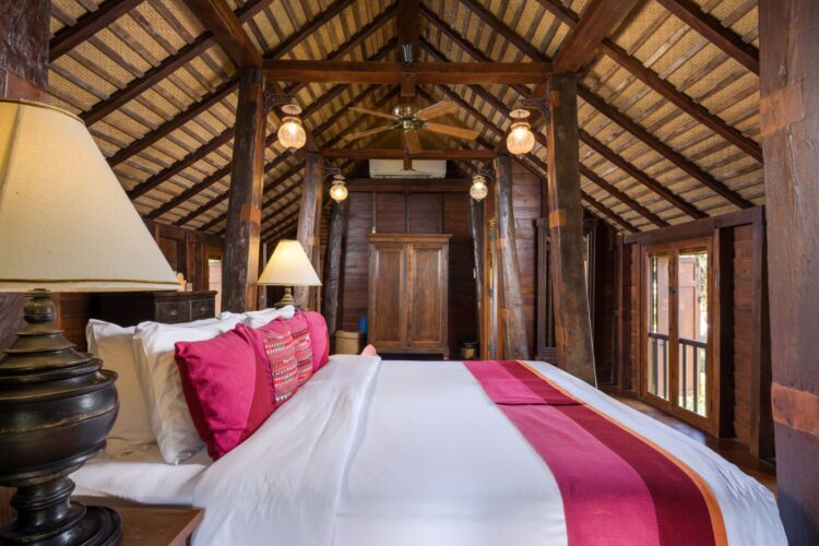 Ban Sairee Luxus Ferienvilla Koh Samui Thailand Mieten Bett