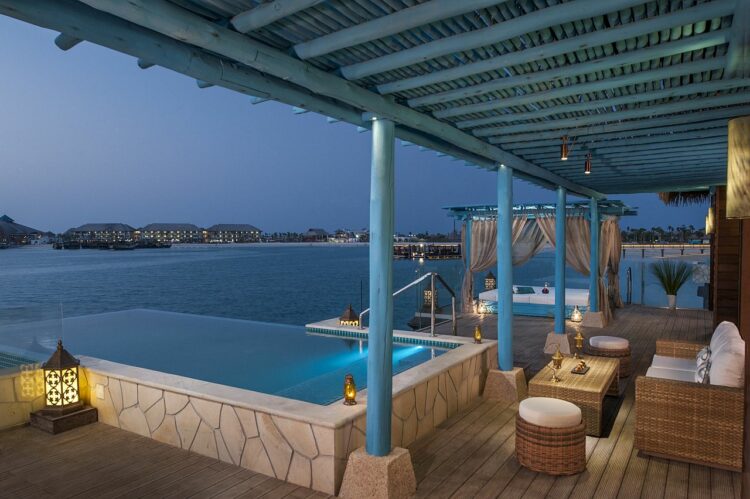 Banana Island Resort Doha By Anantara Guest Room Three Bedroom Over Water Villa Pool Deck Facing The Island