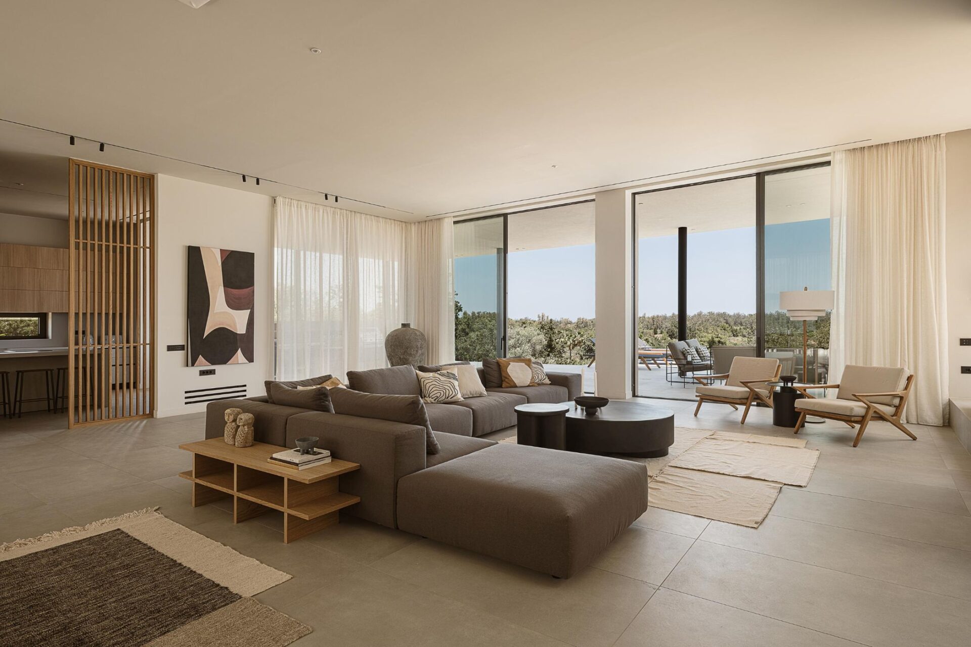 Beach Escape Chania Luxus Ferienhaus Kreta Mieten Couch