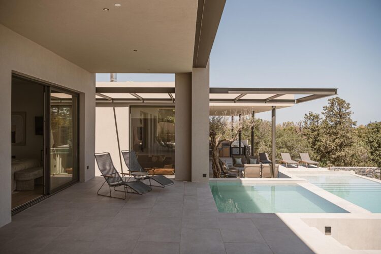 Beach Escape Chania Luxus Ferienhaus Kreta Mieten Kinderpool