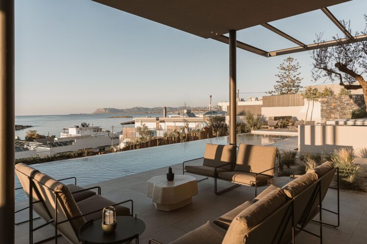 Beach Escape Chania Luxus Ferienhaus Kreta Mieten Lounge Area