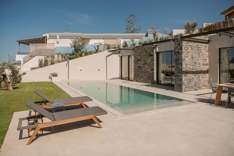 Beach Escape Chania Luxus Ferienhaus Kreta Mieten Pool