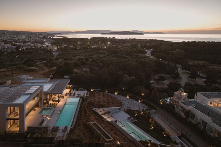 Beach Escape Chania Luxus Ferienhaus Kreta Mieten Sunset