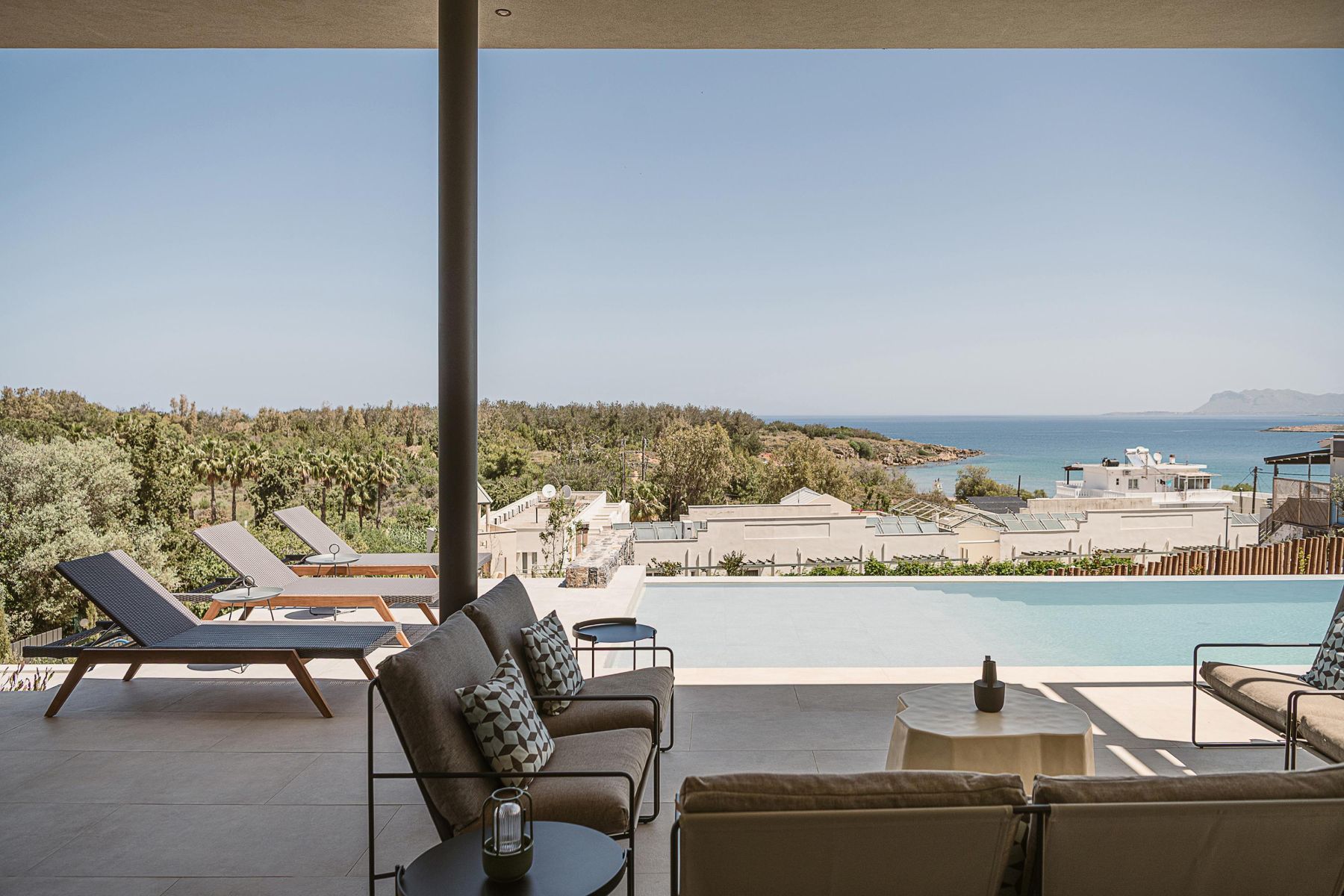 Beach Escape Chania Luxus Ferienhaus Kreta Mieten View