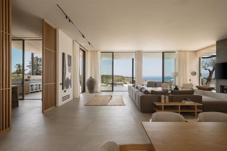 Beach Escape Chania Luxus Ferienhaus Kreta Mieten Offenes Wohnen