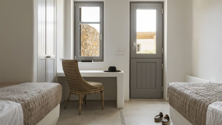 Beach Escape Mykonos Luxuriöses Ferienhaus Am Strand Mieten Einzelbetten