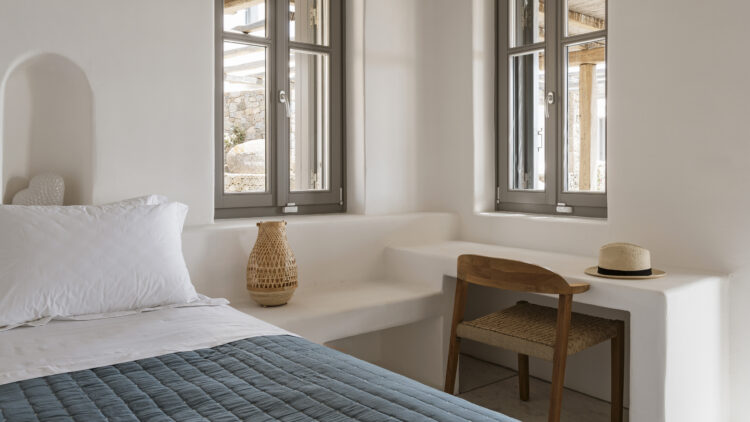 Beach Escape Mykonos Luxus Ferienhaus Am Strand Mieten Doppelzimmer