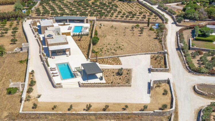 Beach Love Estate Luxus Ferienhaus Paros Am Strand Mieten Außenansicht