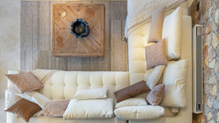 Beach Love One Luxus Ferienhaus Paros Am Strand Mieten Couch