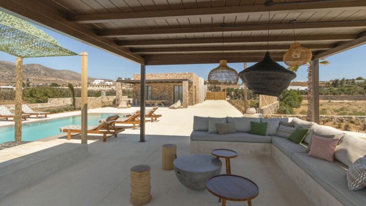 Beach Love One Luxus Ferienhaus Paros Am Strand Mieten Lounge