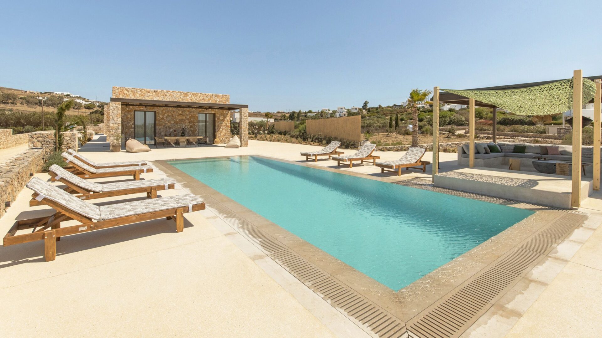 Beach Love One Luxus Ferienhaus Paros Am Strand Mieten Poolterrasse