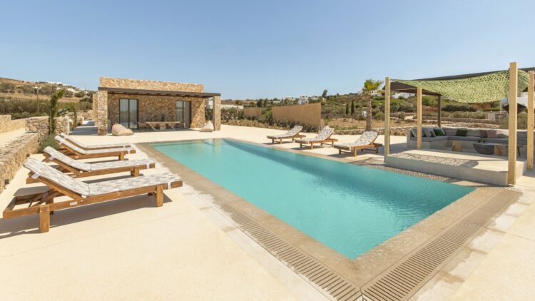 Beach Love One Luxus Ferienhaus Paros Am Strand Mieten Poolterrasse