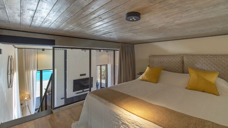 Beach Love One Luxus Ferienhaus Paros Am Strand Mieten Zwischengeschoss