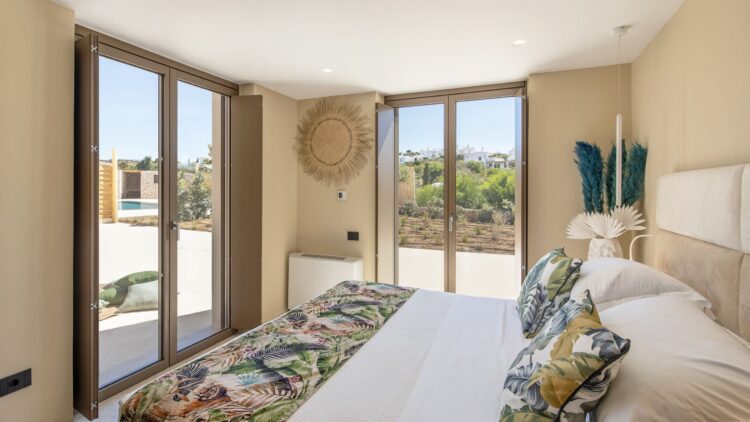 Beach Love One Luxus Ferienvilla Paros Am Strand Mieten Bett