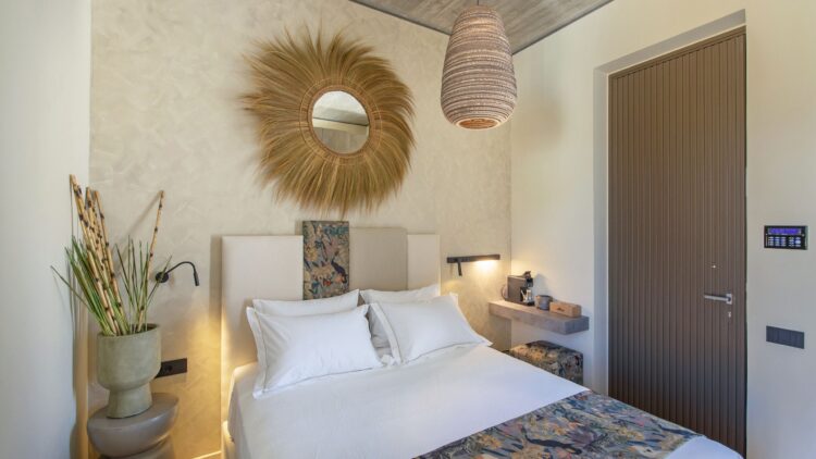 Beach Love One Luxus Ferienvilla Paros Am Strand Mieten Doppelbett