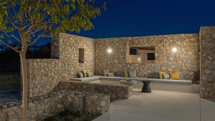 Beach Love Two Luxus Ferienhaus Paros Am Strand Mieten Outdoor Area