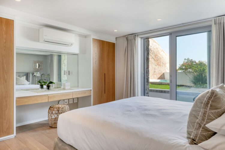 Beach Villa Ayanda Luxus Ferienhaus Kapstadt Clifton Mieten Bett