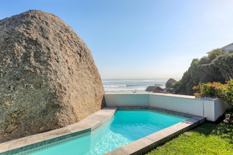 Beach Villa Ayanda Luxus Ferienhaus Kapstadt Clifton Mieten Poolbereich