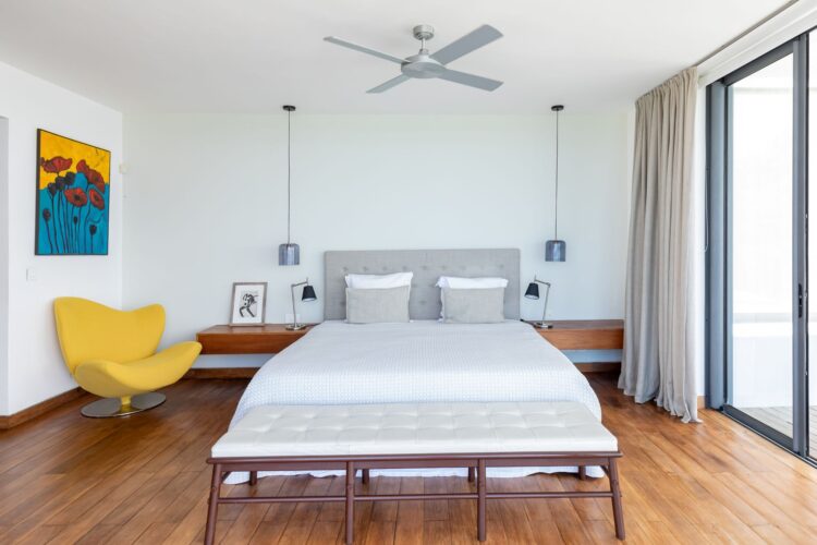 Beach Villa Lafayette Luxus Ferienhaus Mauritius Mieten Bett