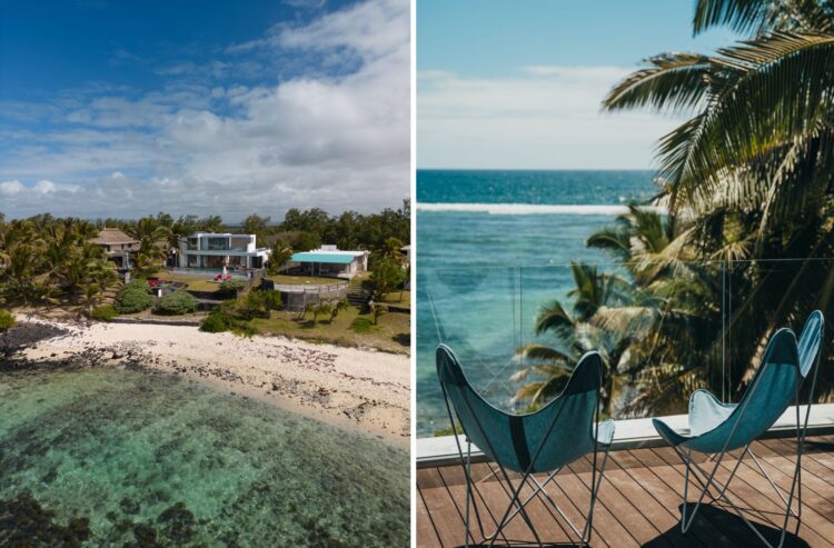 Beach Villa Lafayette Luxus Ferienhaus Mauritius Mieten Blue