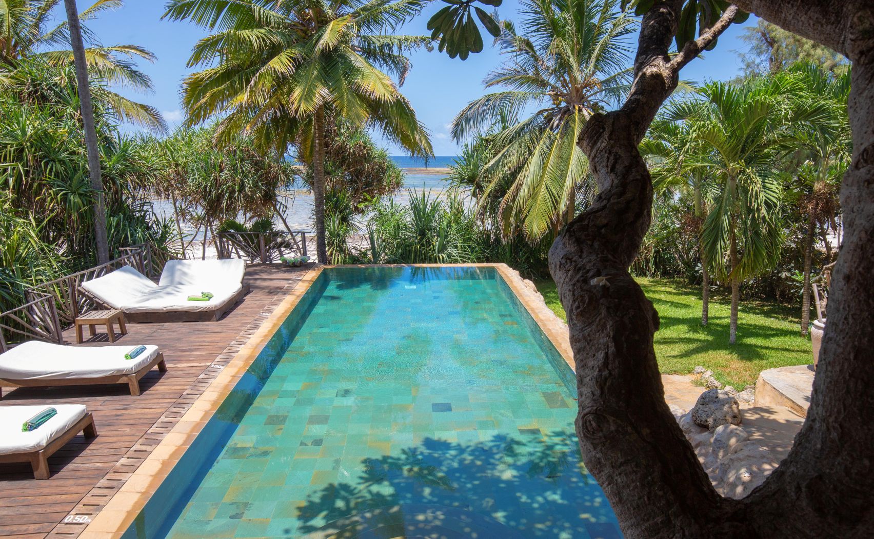 Beach Villa Luxus Ferienhaus Kenia Mieten Pool