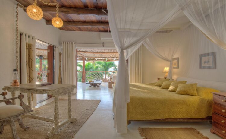 Beach Villa Luxus Ferienhaus Kenia Mieten Schlafzimmer