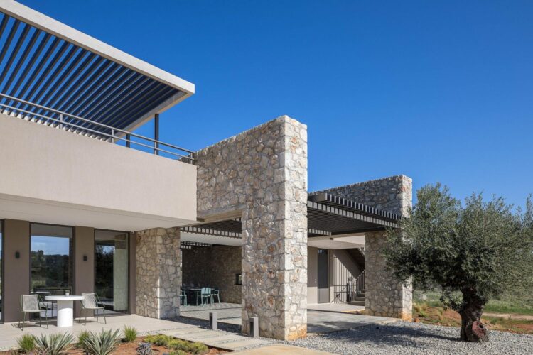 Beach Villa Tersana Luxus Ferienhaus Kreta Mieten Außen