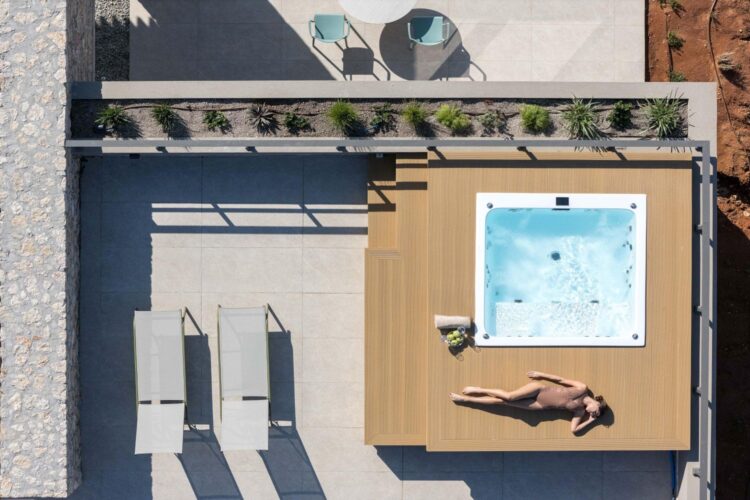 Beach Villa Tersana Luxus Ferienhaus Kreta Mieten Jacuzzi