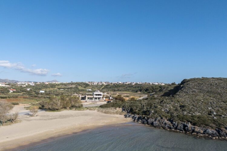 Beach Villa Tersana Luxus Ferienhaus Kreta Mieten Lage