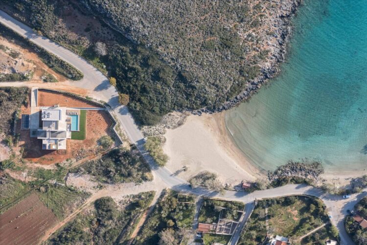 Beach Villa Tersana Luxus Ferienhaus Kreta Mieten Strandlage