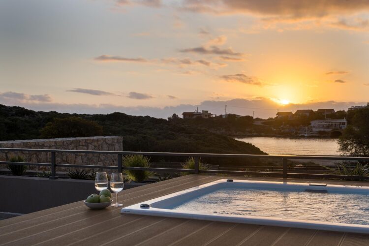 Beach Villa Tersana Luxus Ferienhaus Kreta Mieten Sunset