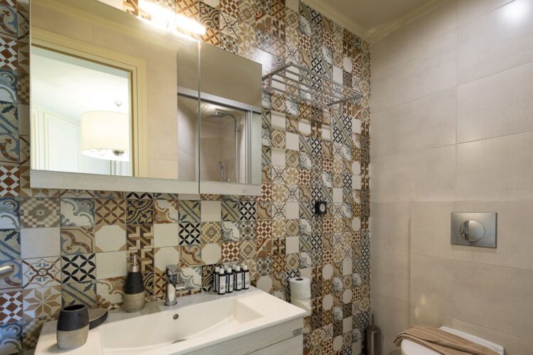 Beachfront Estate Luxus Feruenhaus Kreta Mieten Bad